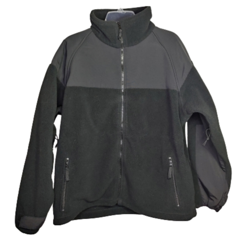 Phenix Gear Black Full Zip Fleece Jacket Size L